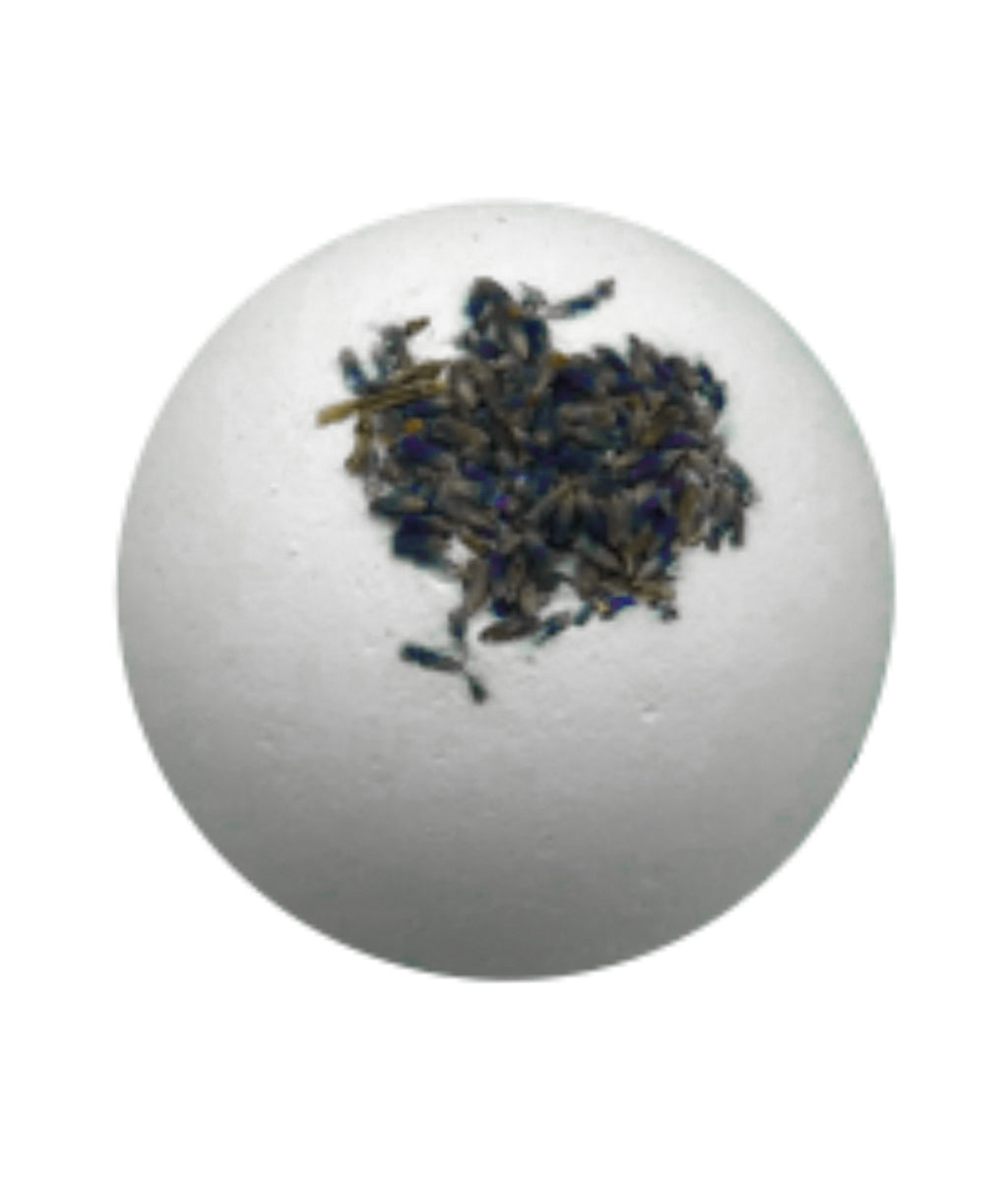 Relaxing - Lavender + Dried Lavender Buds Organic Bath Bombs
