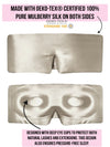 100% Mulberry Silk 3D Eye Mask: Full Comfort and Lash Protection