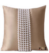 Pretty in Pearls  - Hand Beaded Decorative Throw Pillow