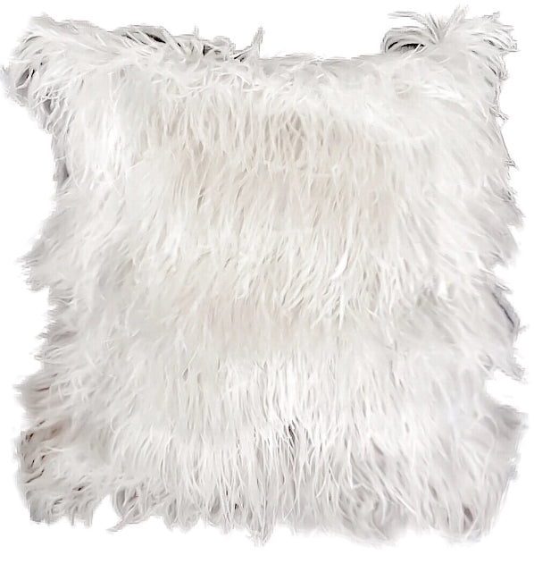 Queendom - Faux Ostrich Feathers Decor Throw Pillow