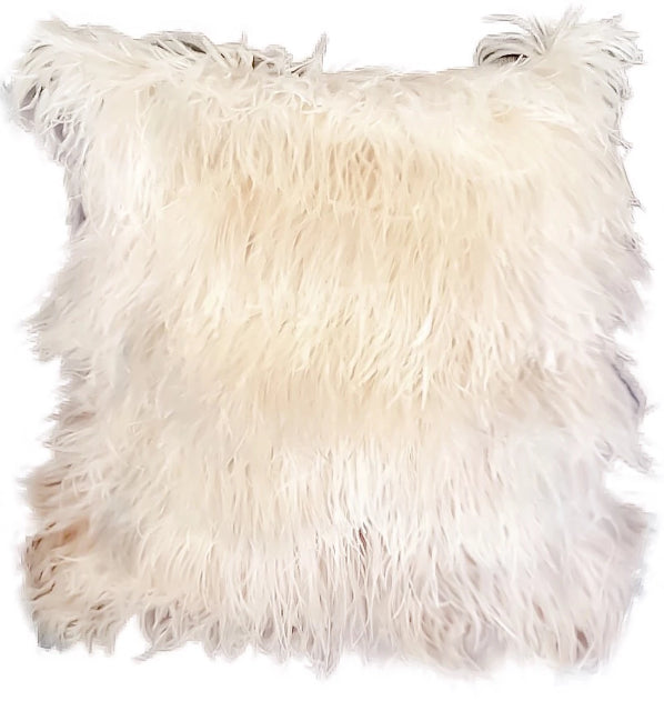 Queendom - Faux Ostrich Feathers Decor Throw Pillow