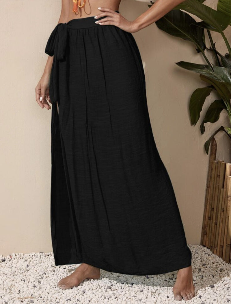 Tina Cover Up Skirt Black