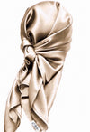 Champagne 100% Mulberry Silk Hair Scarves