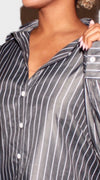 Ryan Oversized Striped Button Down Shirt