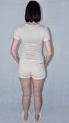Sandy Jogger Set Shorts with Zippered Pockets