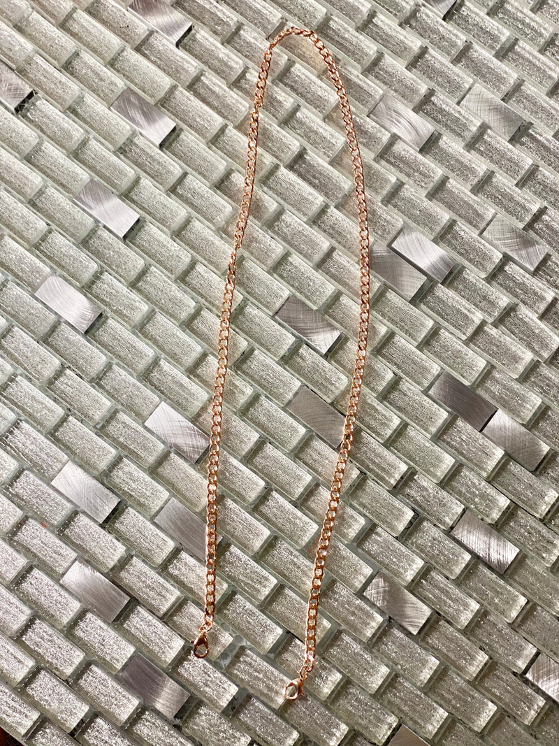 Rose Gold Link Mask Chain