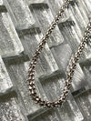 Silver Popcorn Link Face Mask Chain