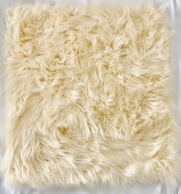 As if -Plush Mongolian Faux Fur Decorative Pillow