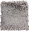 As if -Plush Mongolian Faux Fur Decorative Pillow