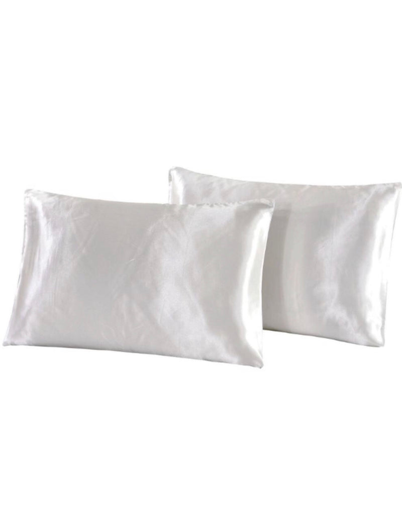 Standard/Queen White Mulberry Silk Beauty Pillow Cover