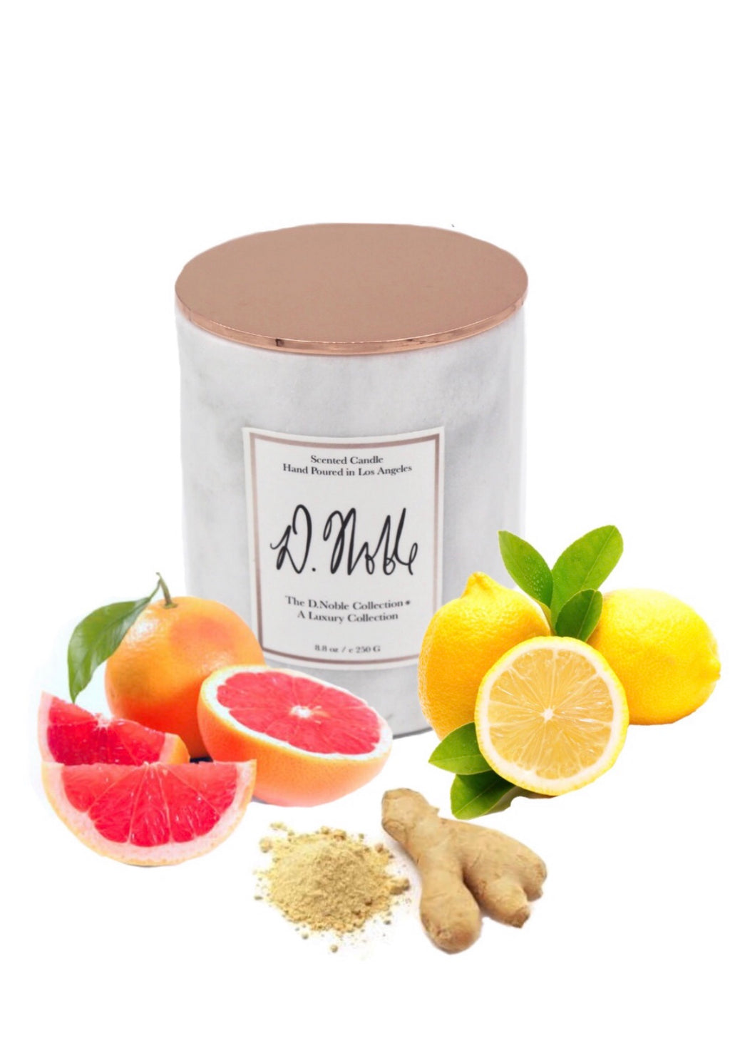 Rise and Shine Therapeutic Aromatherapy Candles - Grapefruit + Ginger + Lemon