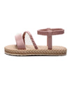 Pink wicker sandals